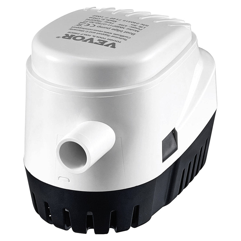 VEVOR Bilge Pump, 750GPH 12V Automatic Submersible Boat Bilge Water Pump with Float Switch, 0.7