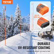 VEVOR Driveway Markers, 50 PCS 48 inch, 0.31 inch Diameter, Orange Fiberglass Poles Snow Stakes with Reflective Tape, 12