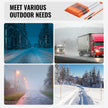 VEVOR Driveway Markers, 50 PCS 48 inch, 0.31 inch Diameter, Orange Fiberglass Poles Snow Stakes with Reflective Tape, 12