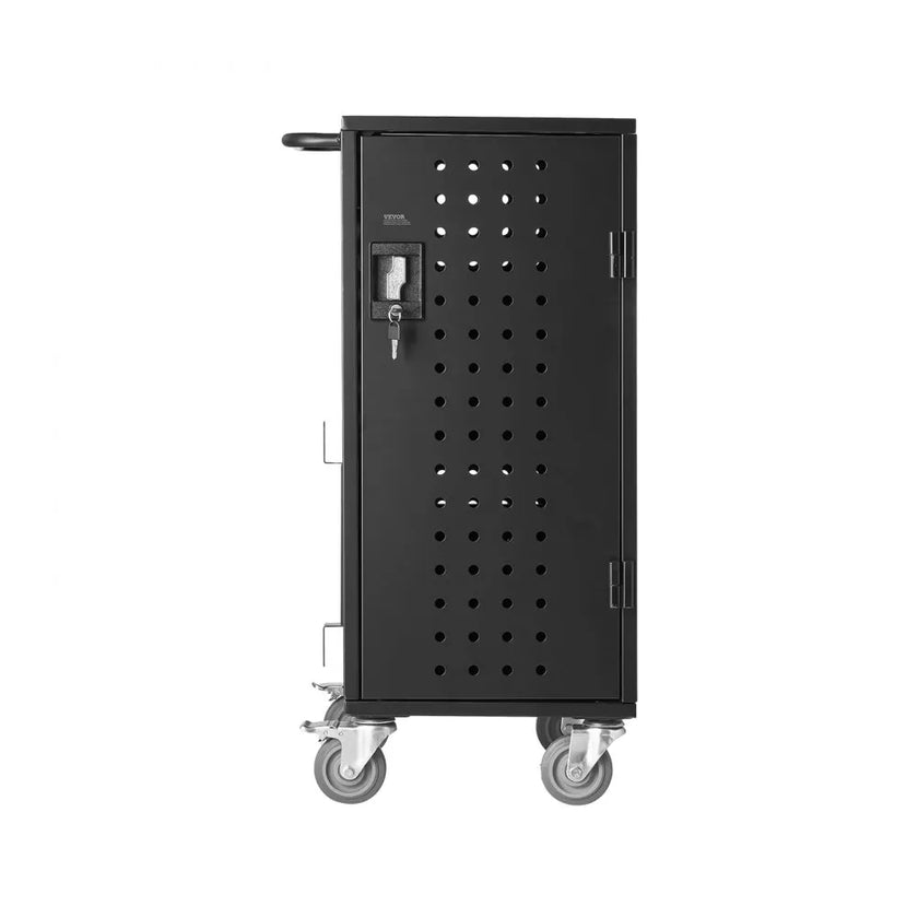 VEVOR Charging Cart Mobile Locking Charging Cart 20 Devices for Laptop & Tablet
