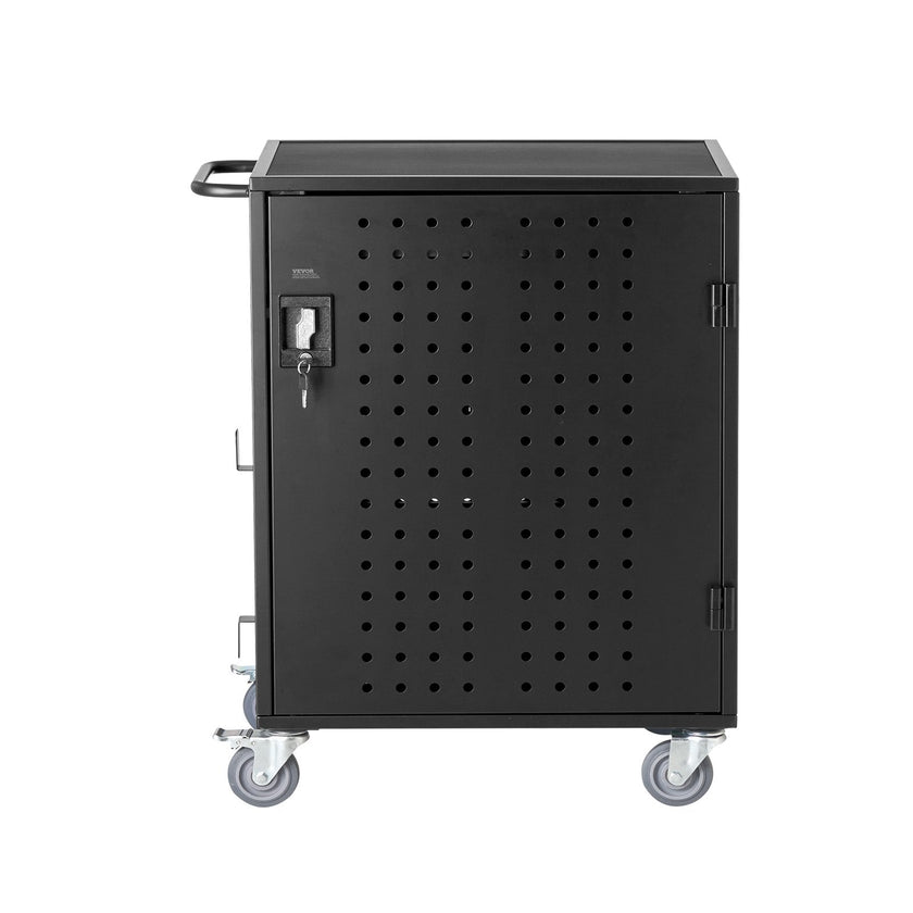 VEVOR Charging Cart Mobile Locking Charging Cart 36 Devices for Laptop & Tablet