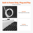 32 Device Mobile Laptop Charging Cart with Wheels Open Charging Station for Tablets and Laptops up to 15.6