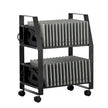32 Device Mobile Laptop Charging Cart with Wheels Open Charging Station for Tablets and Laptops up to 15.6