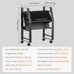 VEVOR Charging Cart Mobile Open Charging Cart 16 Devices for Laptop and Tablet