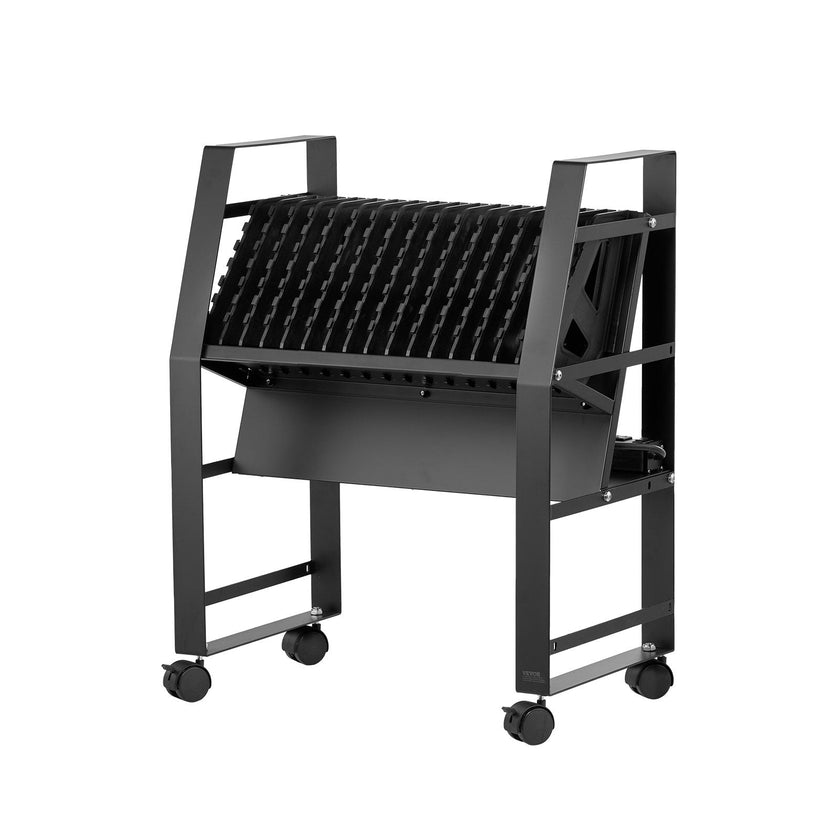 VEVOR Charging Cart Mobile Open Charging Cart 16 Devices for Laptop and Tablet