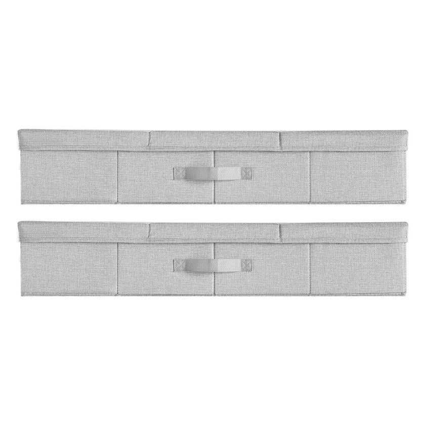 🛏️ Under Bed Storage Containers with Lids – 48L, 2 Pack (Gray)