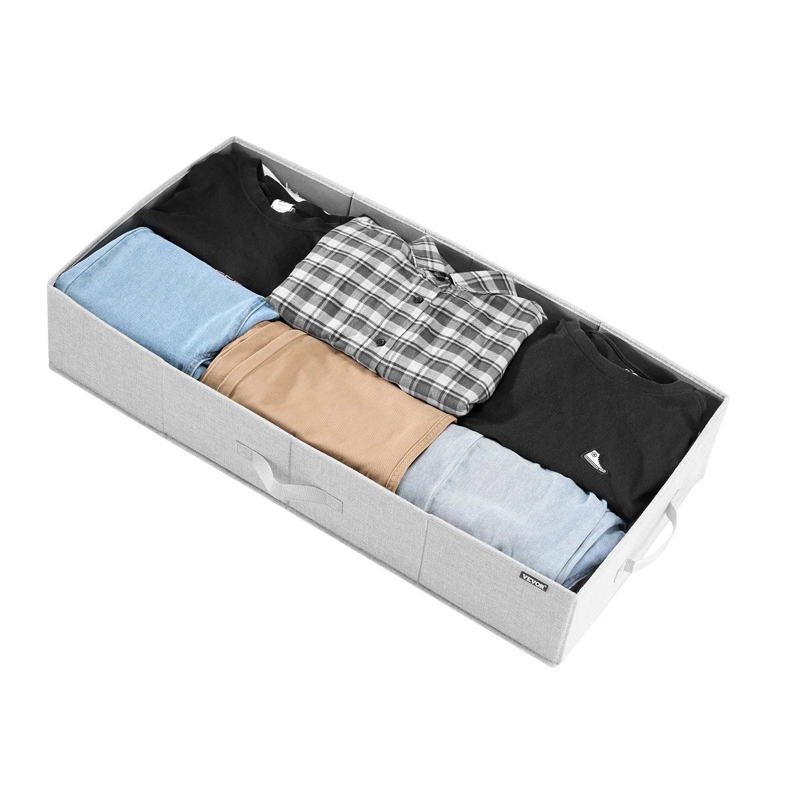 🛏️ Under Bed Storage Containers with Lids – 48L, 2 Pack (Gray)