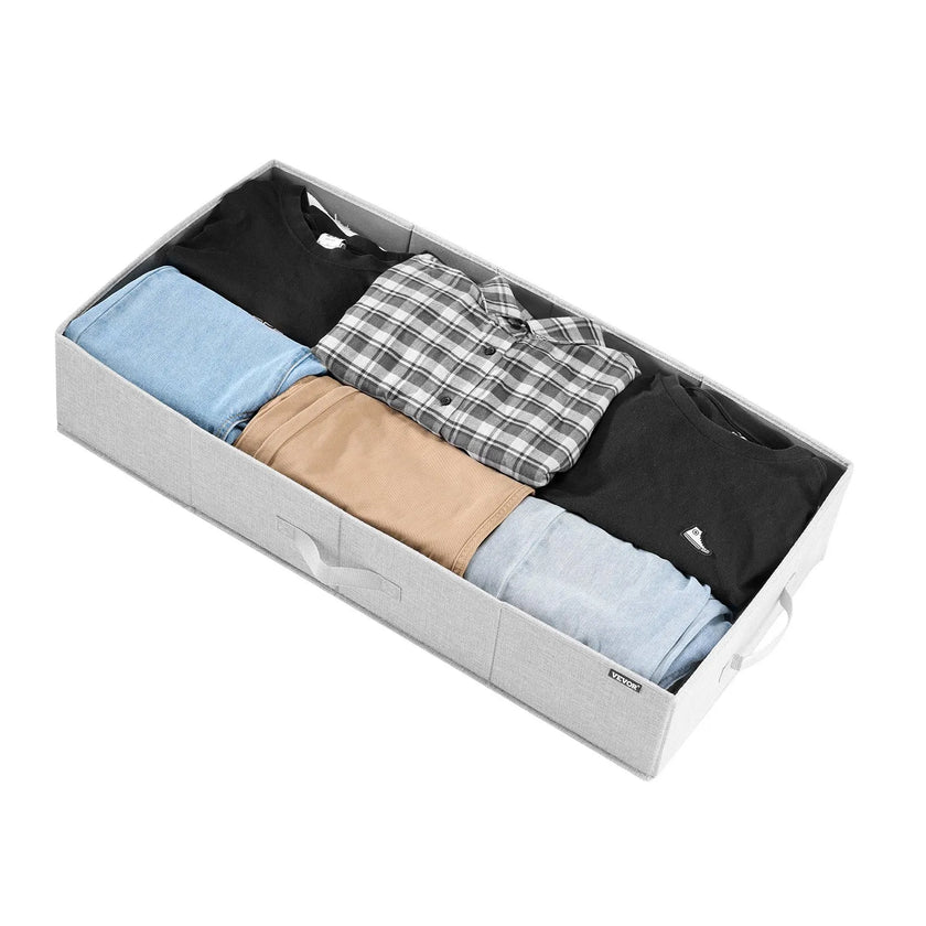 🛏️ Under Bed Storage Containers with Lids – 48L, 2 Pack (Gray)