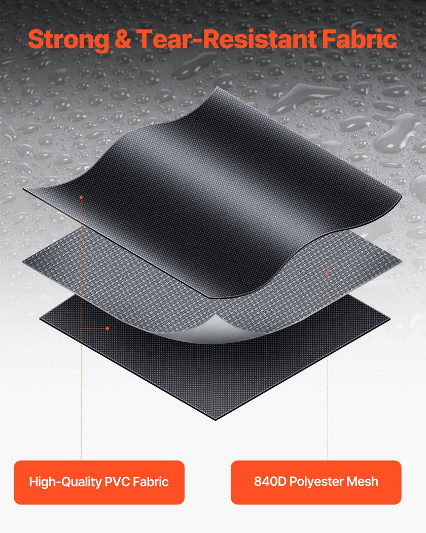 VEVOR Car Rooftop Cargo Carrier Bag 20 Cubic Feet 840D PVC Car Roof Luggage Bag
