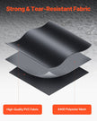 VEVOR Car Rooftop Cargo Carrier Bag 21 Cubic Feet Roof Cargo Carrier 840D PVC