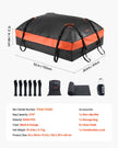VEVOR Car Rooftop Cargo Carrier Bag 21 Cubic Feet Roof Cargo Carrier 840D PVC