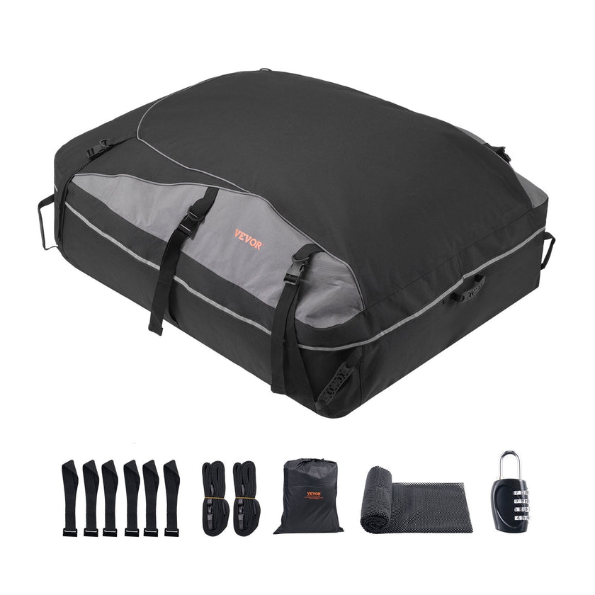 VEVOR Car Rooftop Cargo Carrier Bag 21 Cubic Feet Cargo Carrier for Car Roof