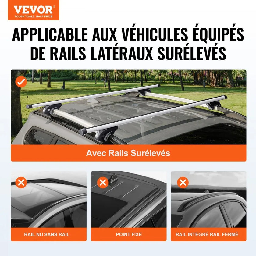 VEVOR Universal Roof Rack Cross Bars, 54