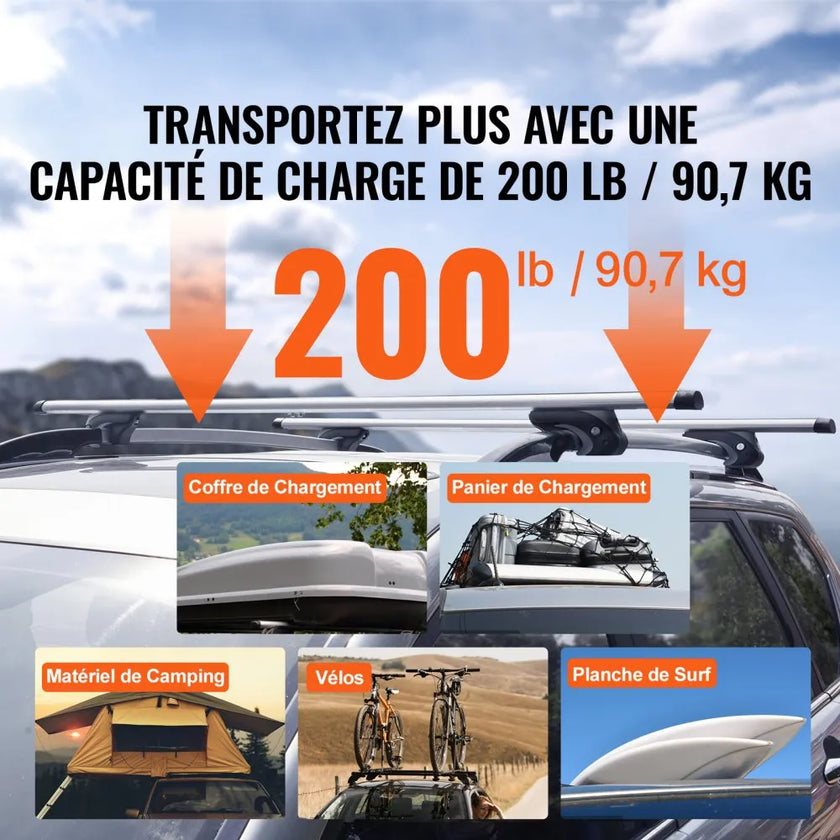 VEVOR Universal Roof Rack Cross Bars, 54