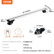 VEVOR Universal Roof Rack Cross Bars, 54