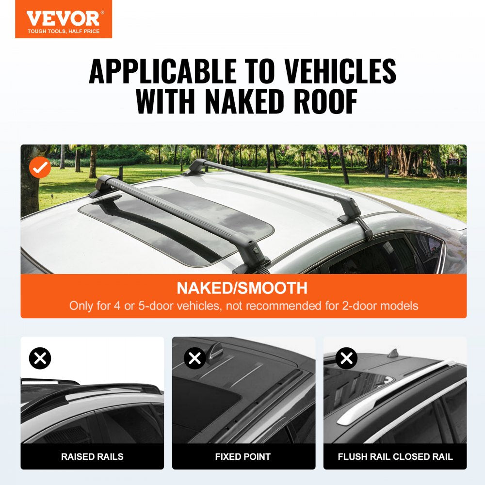VEVOR Universal Roof Rack Cross Bars, 41.3
