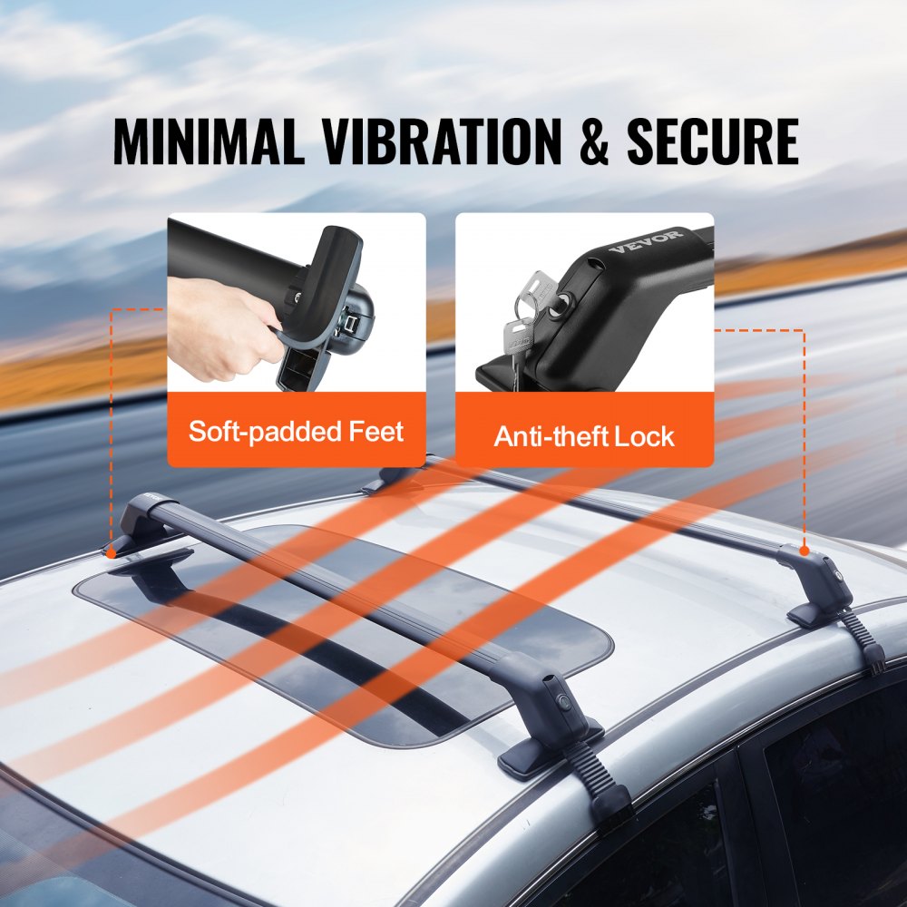 VEVOR Universal Roof Rack Cross Bars, 41.3