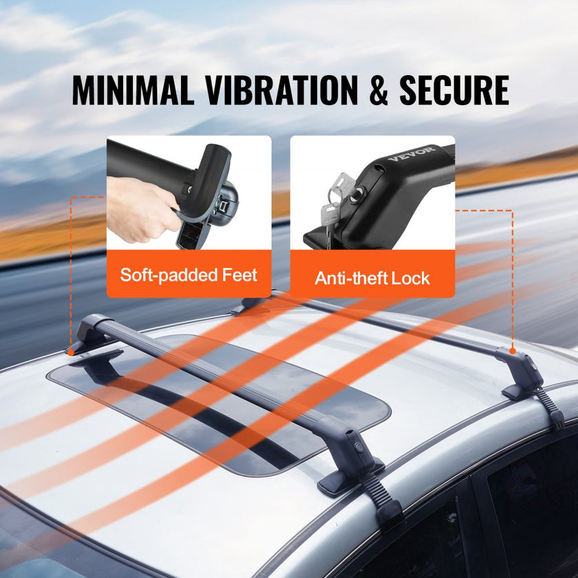 VEVOR Universal Roof Rack Cross Bars, 41.3