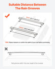 VEVOR Roof Rack Cross Bar for Jeep Grand Cherokee 2014-2023/2011-2021 with Rails