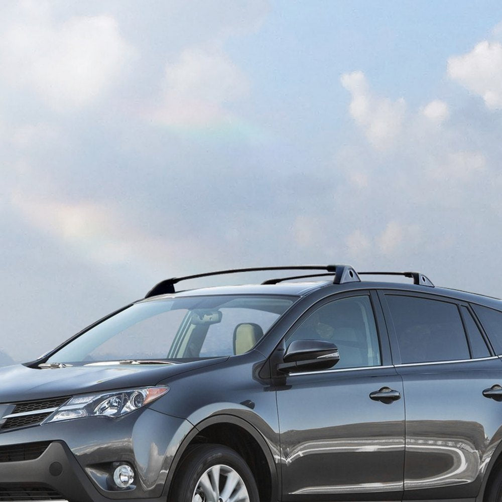 VEVOR Roof Rack Cross Bars, Compatible with Toyota RAV4 2019-2023, 260lbs Load Capacity, Aluminum Anti-Rust Crossbars with Locks, Rooftop Cargo Bag Luggage Carrier (Not Fit for Adventure/TRD Off-Road)