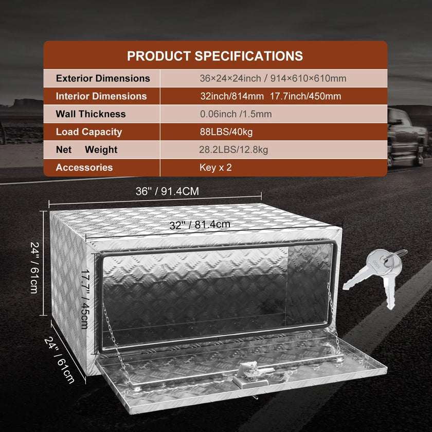 VEVOR Underbody Truck Box, 36