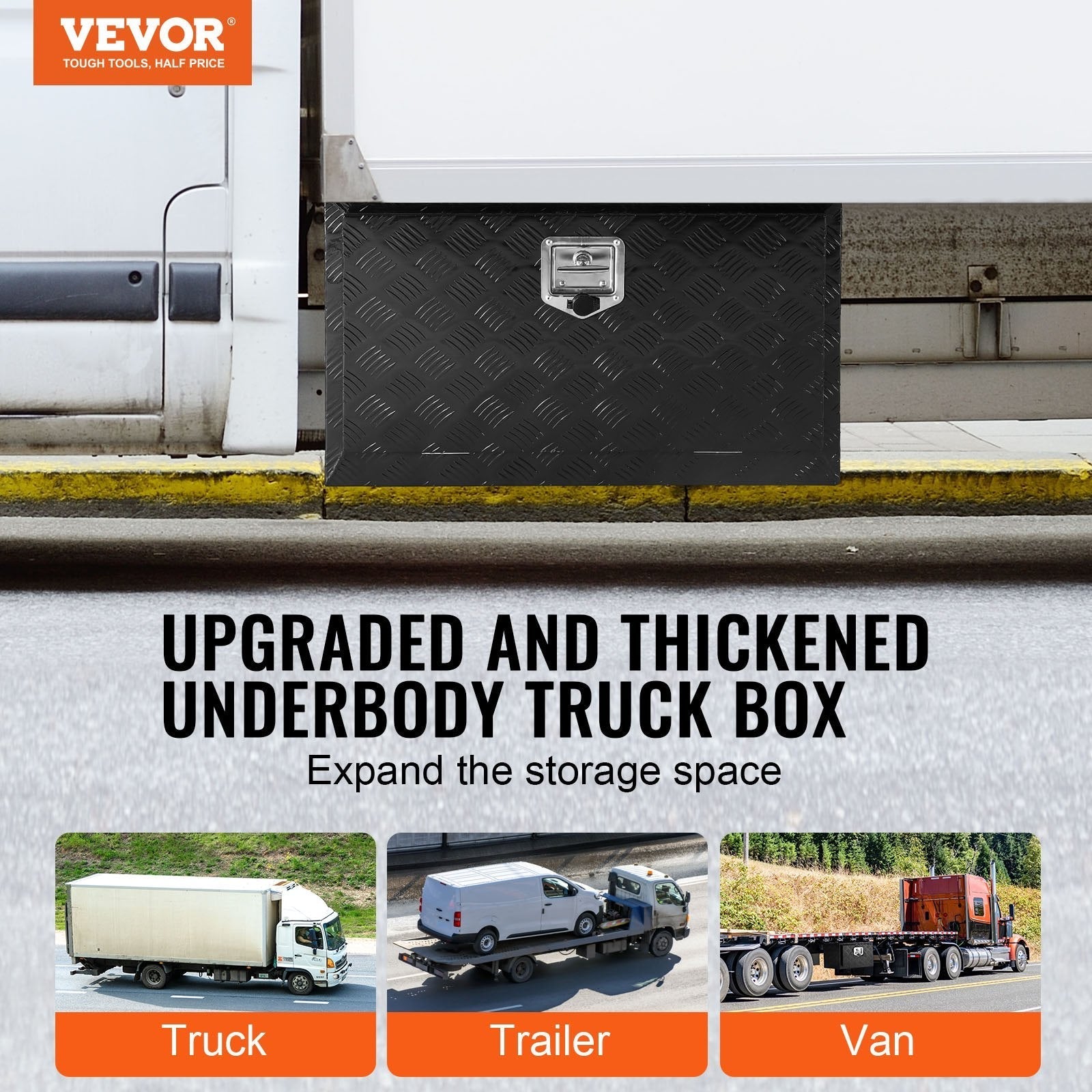 VEVOR Underbody Aluminum Truck Tool Box 30