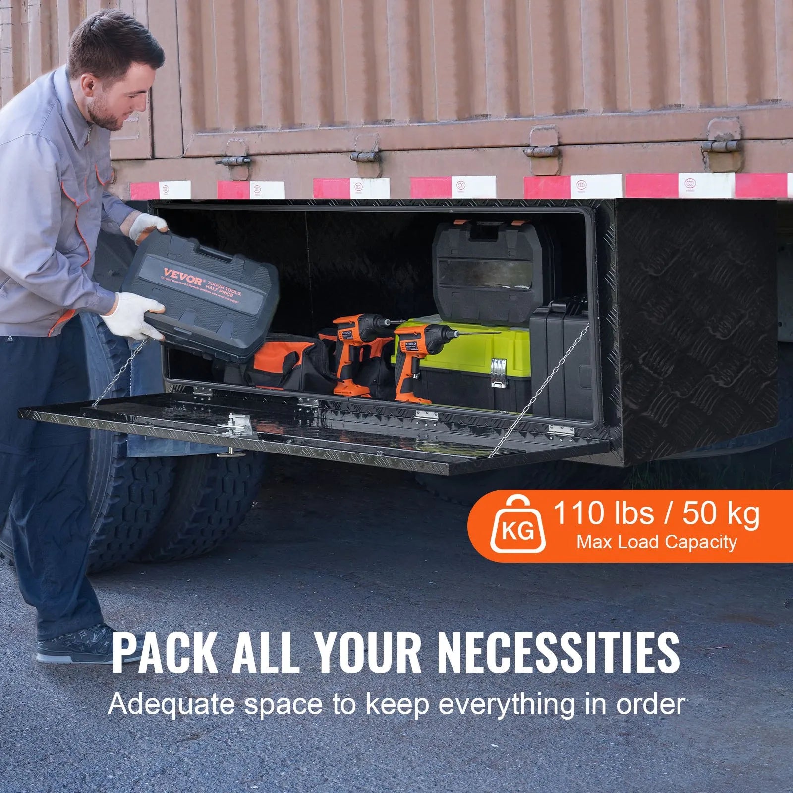 VEVOR Underbody Aluminum Truck Tool Box 60