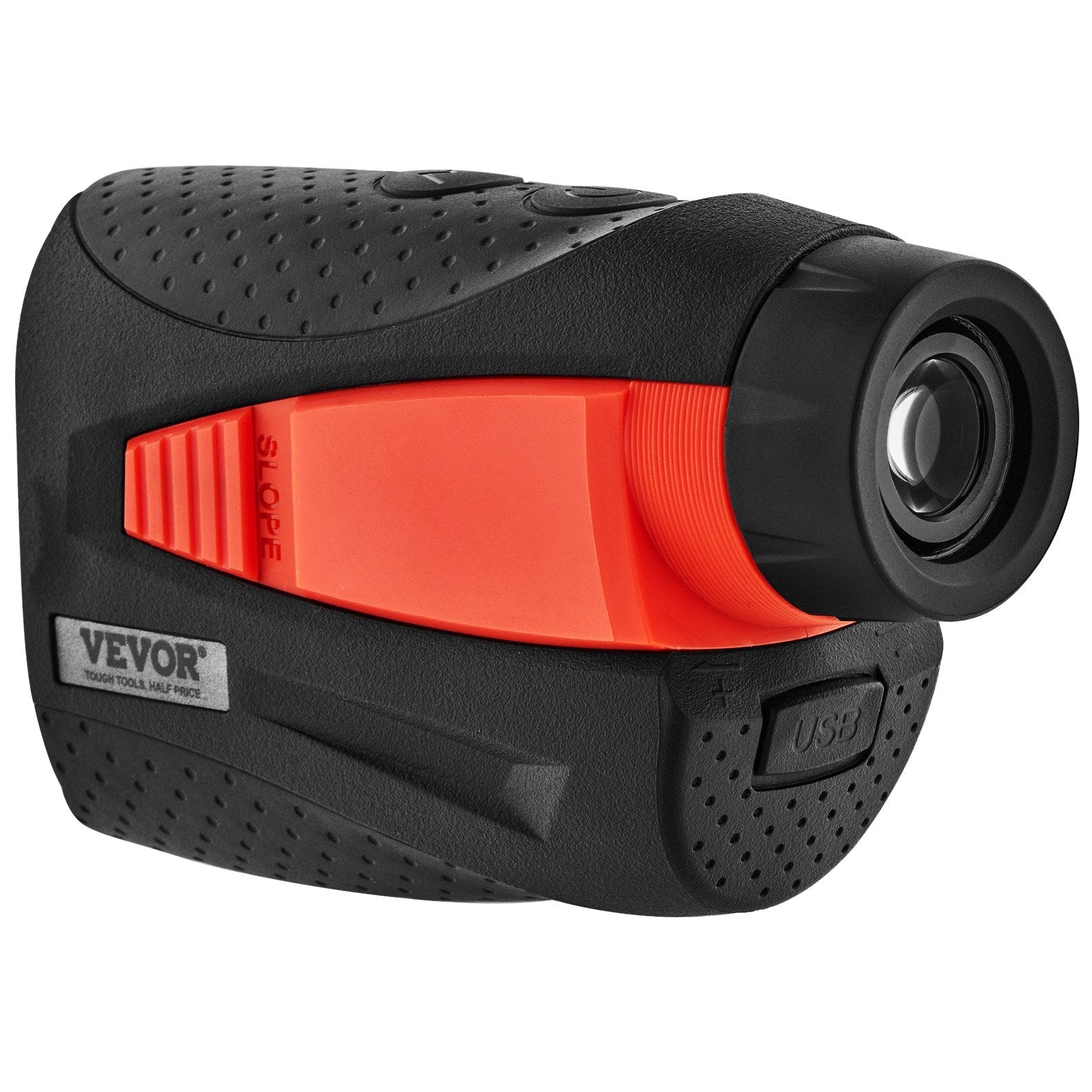 VEVOR Magnetic Golf Rangefinder, 1300 Yards Laser Golfing Hunting Range Finder, 6X Magnification Golfing Accessory with Distance Measuring, High-Precision Flag Lock Vibration, Slope, USB Charge