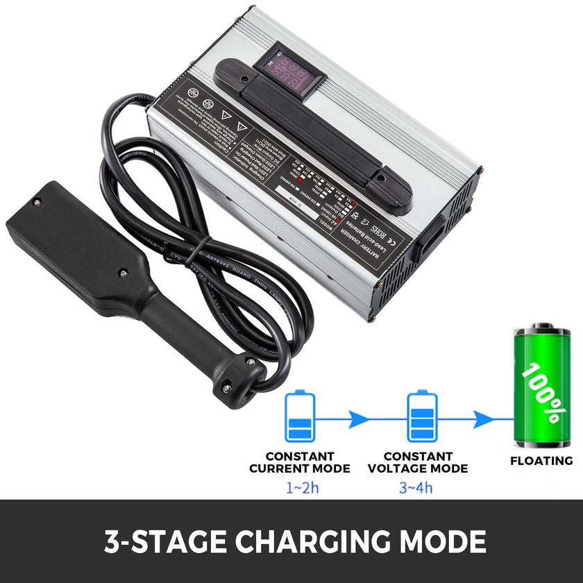 VEVOR 36V 18A Golf Cart Battery Charger Powerwise Plug with LED Indicator Lights 110V Club Car Charger for EzGo Ez-Go TXT Medalist D Style