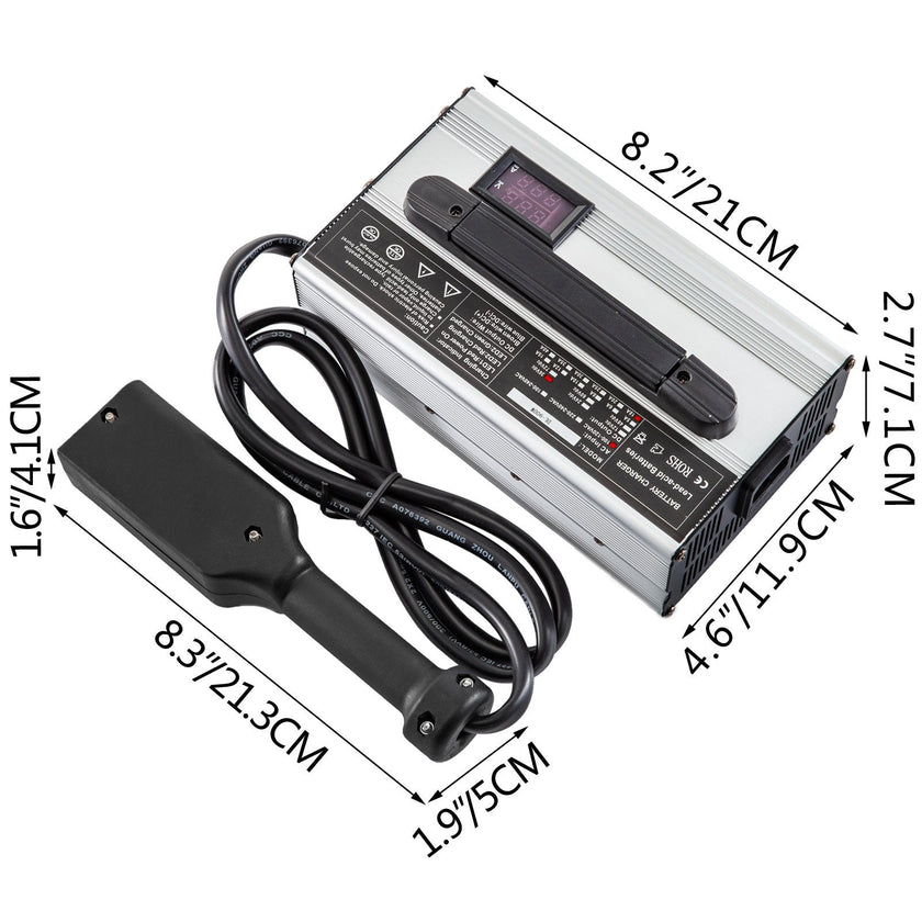 VEVOR 36V 18A Golf Cart Battery Charger Powerwise Plug with LED Indicator Lights 110V Club Car Charger for EzGo Ez-Go TXT Medalist D Style