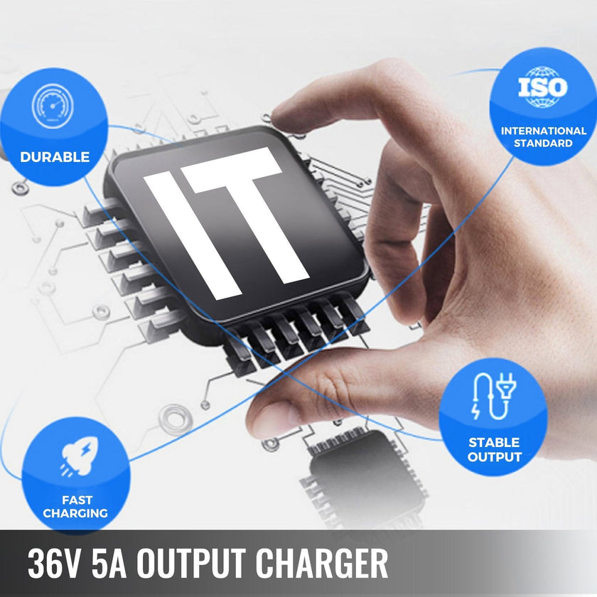 36v 5a Golf Cart Battery Charger For Club Car Lead Acid 110-120v Ac Ez Go