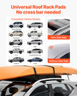 VEVOR Inflatable Roof Rack Pads 88lbs Load Capacity for Kayak Canoe Surfboard