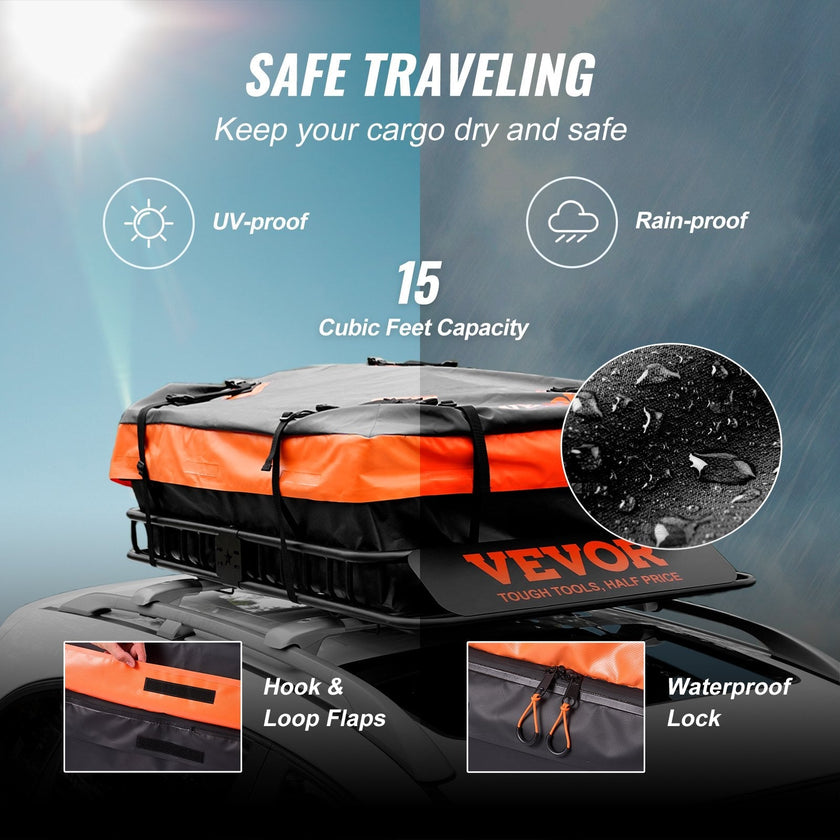 VEVOR Roof Rack Cargo Basket, 51
