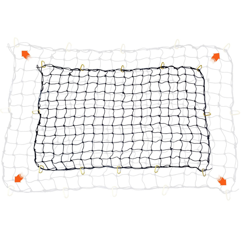 VEVOR Cargo Net Heavy Duty Bungee Cargo Net 7.2' x 10.8' Stretchable for Trucks