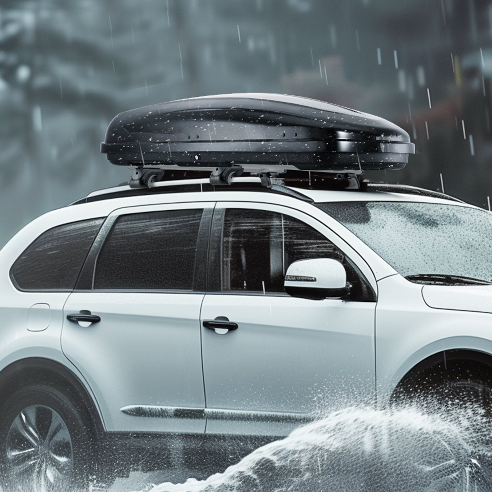 VEVOR Rooftop Cargo Carrier 8 Cubic Feet Luggage Storage Box ABS for SUVs Cars