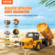 VEVOR RC Remote Control Dump Truck Toy Construction Vehicle Toy 11CH 1:18 Scale
