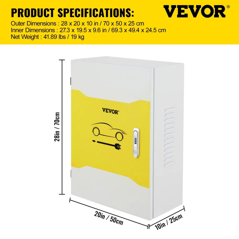 VEVOR Tesla Charger Station Box, 28 x 20 x 10