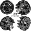 VEVOR Slip Clutch, 1 3/8” PTO Slip Clutch, Smooth Round Ends PTO Friction Clutch, Carburized Steel Tractor Slip Clutch, Adjustable Rotary Cutter Slip Clutch, Black Brush Hog Slip Clutch for PTO Shaft