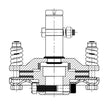 VEVOR Slip Clutch, 1 3/8” PTO Slip Clutch, Smooth Round Ends PTO Friction Clutch, Carburized Steel Tractor Slip Clutch, Adjustable Rotary Cutter Slip Clutch, Black Brush Hog Slip Clutch for PTO Shaft