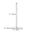 VEVOR Lawn Leveler Tool 17 x 10 in, Lawn Leveling Rake with 77 in Long Handle, Soil Leveling Tool Stainless Steel, Leveling Soil Dirt or Sand Ground Surface for Yard Garden Ground and Golf Lawn