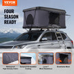 VEVOR Rooftop Tent Hard Shell 2-3 Person Waterproof for Jeep SUV Truck w/ Ladder
