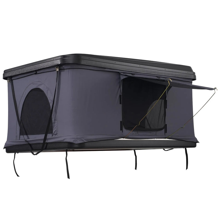 VEVOR Rooftop Tent Hard Shell 2-3 Person Waterproof for Jeep SUV Truck w/ Ladder