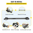 VEVOR PTO Shaft, 1-3/8” PTO Drive Shaft, 6 Spline End Round End PTO Driveline Shaft, Series 4 Tractor PTO Shaft, 39”-55” Brush Hog PTO Shaft, Black PTO Shaft for Bush Hog/Finish Mower/Rotary Cutter