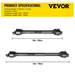 VEVOR PTO Shaft, 1-3/8” PTO Drive Shaft, 6 Spline End Round End PTO Driveline Shaft, Series 4 Tractor PTO Shaft, 39”-55” Brush Hog PTO Shaft, Black PTO Shaft for Bush Hog/Finish Mower/Rotary Cutter