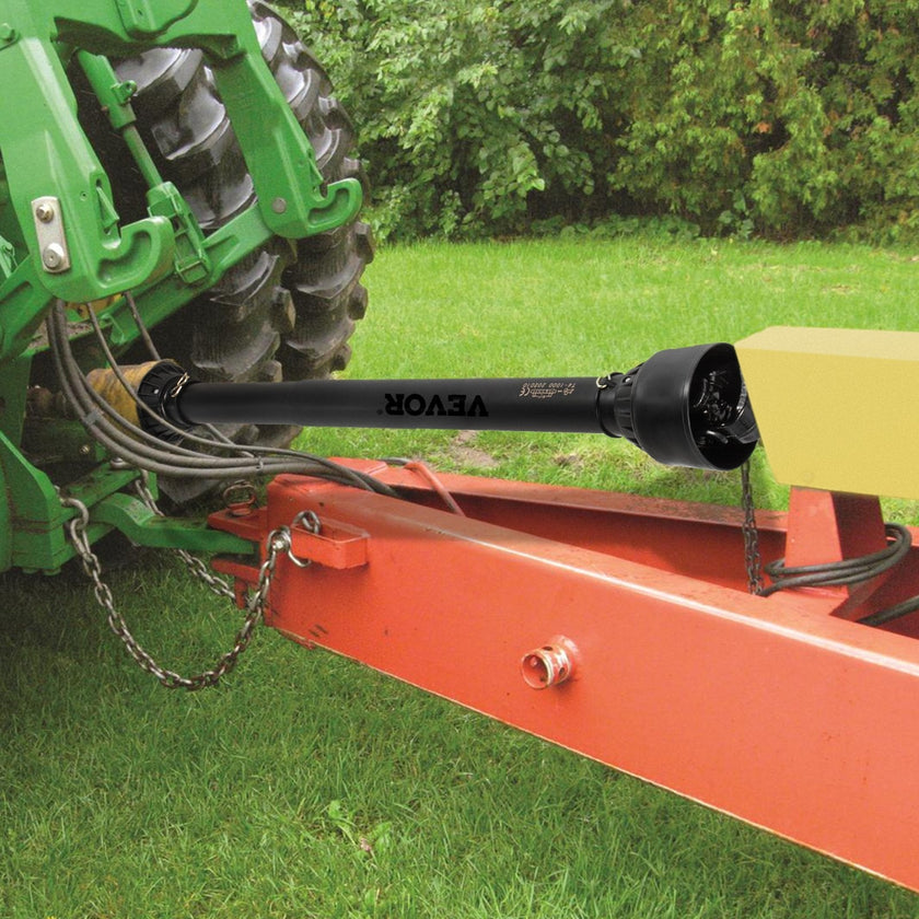 VEVOR PTO Shaft, 1-3/8” PTO Drive Shaft, 6 Spline Tractor?Round Implement Ends PTO Driveline Shaft, Series 4 Tractor PTO Shaft, 43-61” Brush Hog PTO Shaft Black, for Finish Mower, Rotary Cutter