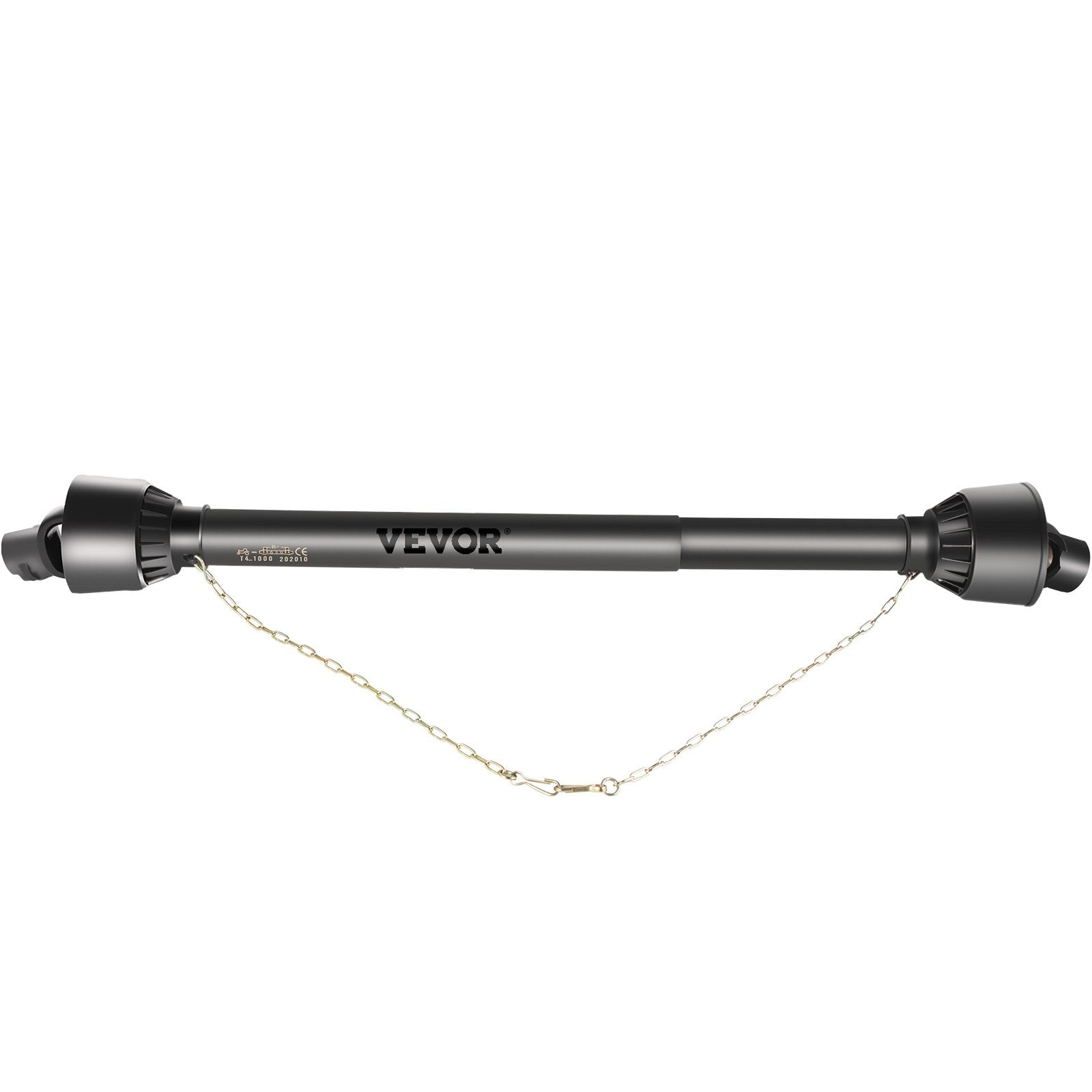 VEVOR PTO Shaft, 1-3/8” PTO Drive Shaft, 6 Spline Tractor?Round Implement Ends PTO Driveline Shaft, Series 4 Tractor PTO Shaft, 43-61” Brush Hog PTO Shaft Black, for Finish Mower, Rotary Cutter