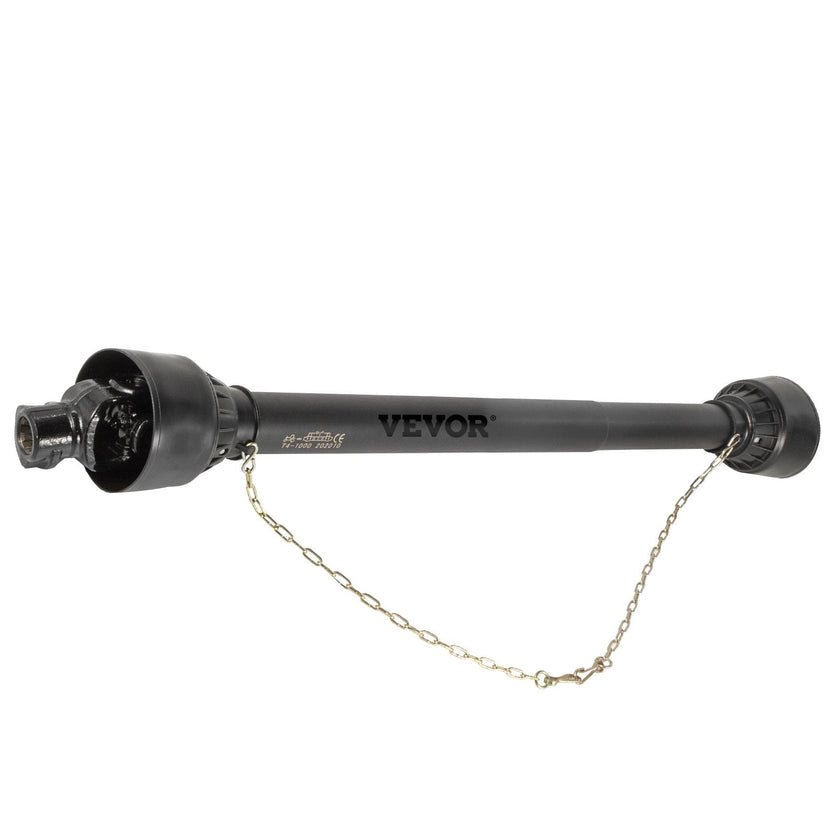 VEVOR PTO Shaft, 1-3/8” PTO Drive Shaft, 6 Spline Tractor?Round Implement Ends PTO Driveline Shaft, Series 4 Tractor PTO Shaft, 43-61” Brush Hog PTO Shaft Black, for Finish Mower, Rotary Cutter