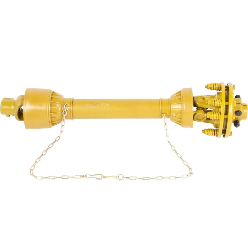 VEVOR PTO Shaft, 1-3/8” PTO Drive Shaft, 6 Spline Both Ends PTO Driveline Shaft, Series 4 Tractor PTO Shaft, 31.5”-41” Brush Hog PTO Shaft, Yellow PTO Shaft w/Slip Clutch for Bush Hog/Finish Mower