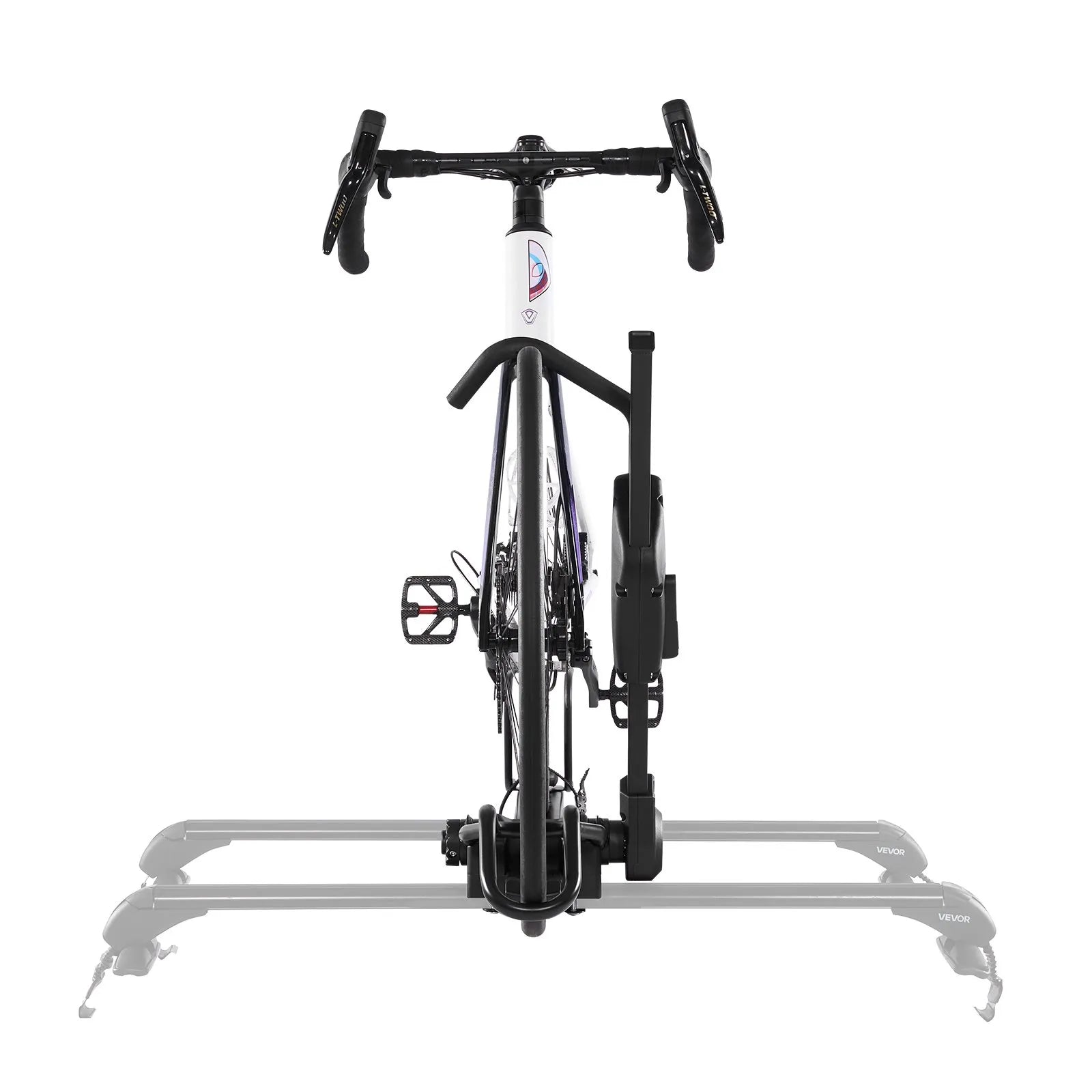VEVOR Folding Roof Top Bike Rack Heavy Duty Car Bicycle Upright Mount Rack Lock