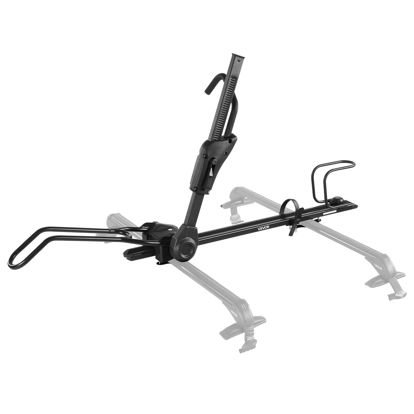 VEVOR Folding Roof Top Bike Rack Heavy Duty Car Bicycle Upright Mount Rack Lock